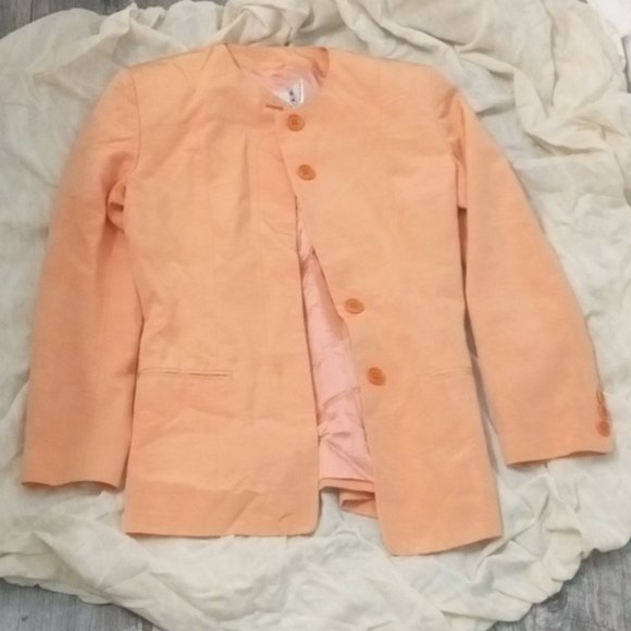 Valentino Blazer Jacket Coral Size 46 - Picture 5 of 11